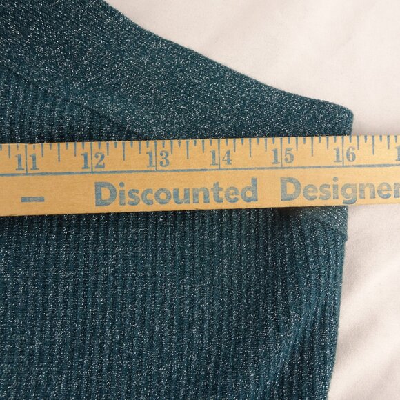 Sincerely Jules Women Bodycon Green Metallic Dress Size L - Picture 7 of 8